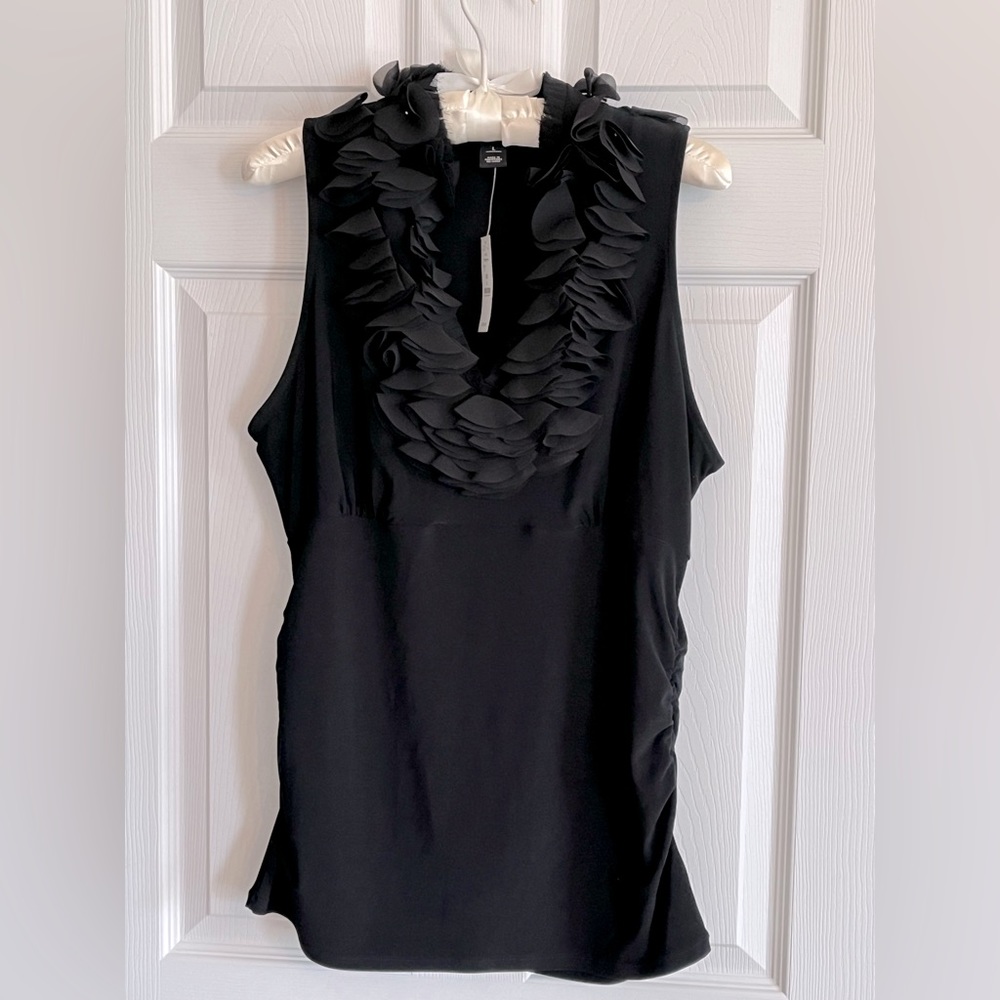 White House Black Market Black Sleeveless Top